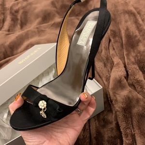 Badgley Mischka “Harrow” Black Satin 8.5 Original Box